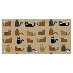 Cat Pattern Texture Animal Banner and Sign 6  x 3 