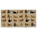 Cat Pattern Texture Animal Banner and Sign 8  x 4 