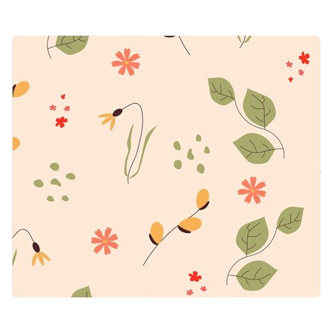 Spring Art Floral Pattern Design Two Sides Premium Plush Fleece Blanket (Kids Size) from UrbanLoad.com 50 x40  Blanket Front