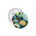 Wave Waves Ocean Sea Abstract Whimsical 1.75  Buttons
