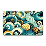 Wave Waves Ocean Sea Abstract Whimsical Magnet (Rectangular)