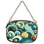 Wave Waves Ocean Sea Abstract Whimsical Chain Purse (One Side)