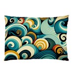 Wave Waves Ocean Sea Abstract Whimsical Pillow Case (Two Sides)