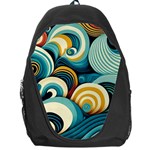 Wave Waves Ocean Sea Abstract Whimsical Backpack Bag