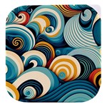 Wave Waves Ocean Sea Abstract Whimsical Stacked food storage container