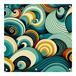 Wave Waves Ocean Sea Abstract Whimsical Banner and Sign 3  x 3 