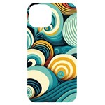 Wave Waves Ocean Sea Abstract Whimsical iPhone 14 Black UV Print Case