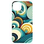 Wave Waves Ocean Sea Abstract Whimsical iPhone 14 Plus Black UV Print Case