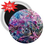 Pink Swirls Blend  3  Magnets (100 pack)