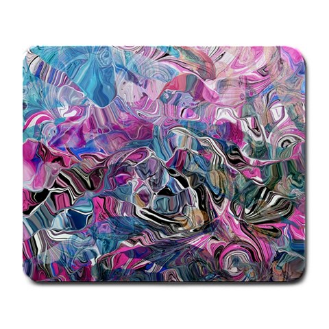 Pink Swirls Blend  Large Mousepad from UrbanLoad.com Front