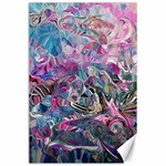 Pink Swirls Blend  Canvas 24  x 36 