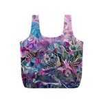 Pink Swirls Blend  Full Print Recycle Bag (S)