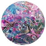 Pink Swirls Blend  UV Print Acrylic Ornament Round