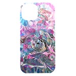Pink Swirls Blend  iPhone 15 Black UV Print PC Hardshell Case