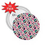 Multi Colour Pattern 2.25  Buttons (10 pack) 