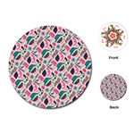 Multi Colour Pattern Playing Cards Single Design (Round)