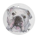 Bulldog Ornament (Round)
