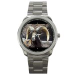 Big Mountain Sheep Quality Unisex Round Sports Style Watch