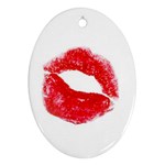 lips_on_white Ornament (Oval)