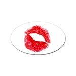 lips_on_white Sticker Oval (10 pack)