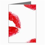lips_on_white Greeting Card