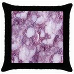 pink_marble Throw Pillow Case (Black)