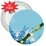 champagne 3  Button (10 pack)