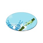 champagne Sticker Oval (10 pack)