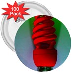 Twisted Florecense 3  Button (100 pack)