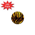 Tiger Pattern 1  Mini Button (100 pack) 