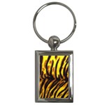 Tiger Pattern Key Chain (Rectangle)