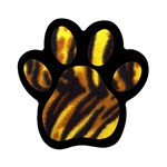 Tiger Pattern Magnet (Paw Print)