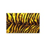 Tiger Pattern Sticker Rectangular (10 pack)