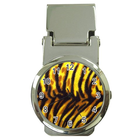 Tiger Pattern Money Clip Watch from UrbanLoad.com Front