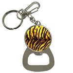 Tiger Pattern Bottle Opener Key Chain