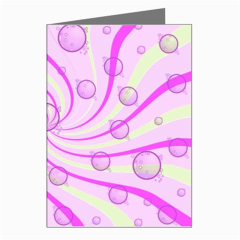 Swirls And Bubbles Greeting Card from UrbanLoad.com Left