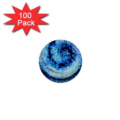 Spiral of Colors 1  Mini Button (100 pack)  from UrbanLoad.com Front