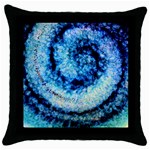 Spiral of Colors Throw Pillow Case (Black)