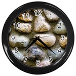 Rock Texture Wall Clock (Black)