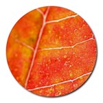 Red Leaf Round Mousepad