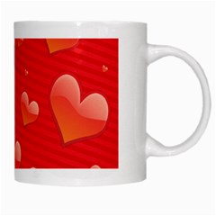 Red hearts White Mug from UrbanLoad.com Right