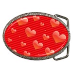 Red hearts Belt Buckle