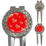 Red hearts 3-in-1 Golf Divot