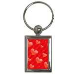 Red hearts Key Chain (Rectangle)