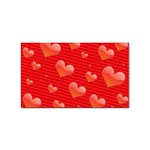 Red hearts Sticker (Rectangular)