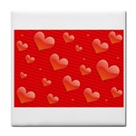 Red hearts Face Towel