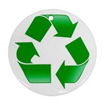 Recycle sign Ornament (Round)