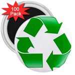 Recycle sign 3  Magnet (100 pack)