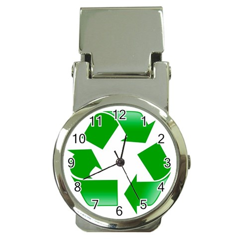 Recycle sign Money Clip Watch from UrbanLoad.com Front