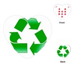 Recycle sign Playing Cards (Heart)